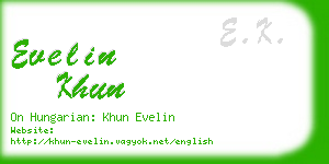 evelin khun business card